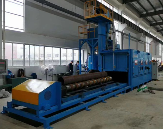 大渡口喷砂机在管道除锈中的现场施工应用