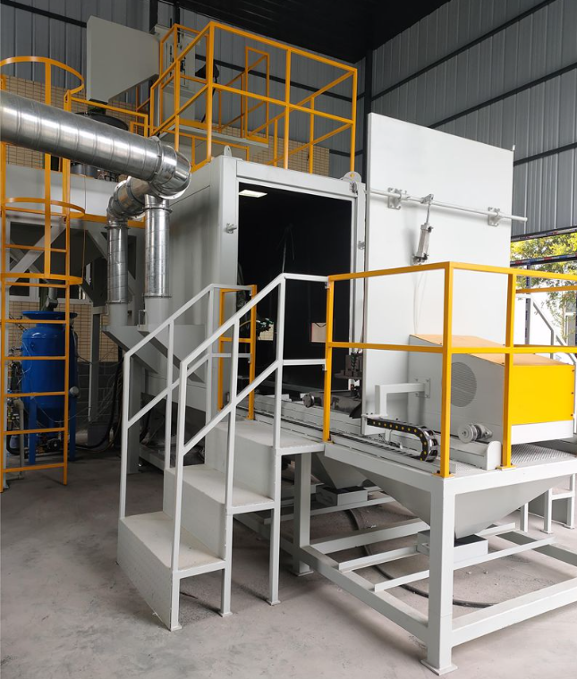 大渡口全自动喷砂机 实现无人化高效生产